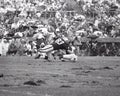 Raiders Ben Davidson #83 sacks Chargers John Hadl #21 Royalty Free Stock Photo