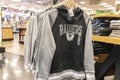 Raiders gear at a gift shop. The Raiders began play in Las Vegas in 2020 Royalty Free Stock Photo