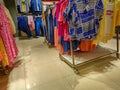 10-09-2022 Raiganj West Bengal India ,colorful dresses for display at a shopping mall