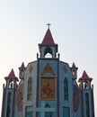 20.10.2022. Raiganj, West Bengal, India.front view of Saint Joseph Cathedral Church in India