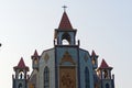 20.10.2022. Raiganj, West Bengal, India. front view of Saint Joseph Cathedral Church located in Raiganj