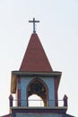 20.10.2022. Raiganj, West Bengal, India. top end view of Saint Joseph Cathedral Church in India