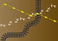 Rail and air route