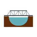 Rail bridge icon