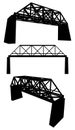 Rail Bridge Vector 01 Royalty Free Stock Photo