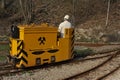 Rail Car of Historic Iron Ore Mine Royalty Free Stock Photo