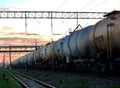 Rail cars carry crude oil and ethanol.