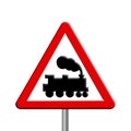 Rail crossing - road sign