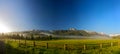 Rail Fence for Wyoming Ranch Royalty Free Stock Photo