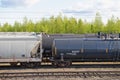 Rail freight cars Royalty Free Stock Photo