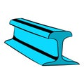 Rail line icon, icon cartoon