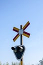 Rail Road crossing Royalty Free Stock Photo