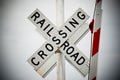 Rail Road Crossing Sign Royalty Free Stock Photo