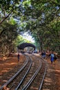 A rail road in jungle of Matheran