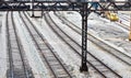 Rail Road Tracks in Chicago Royalty Free Stock Photo