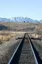 Rail Road Tracks Vertical Royalty Free Stock Photo