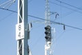 Rail Signal, Catenary Overhead Line, Power Transmission Line Tower