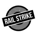 Rail Strike rubber stamp