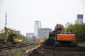 rail track construction, railway