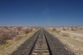 Rail track into desert