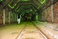 Rail track inside Khewra salt mine