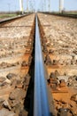 Rail Track Macro Royalty Free Stock Photo