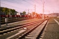 Rail tracks in Graz, Austria