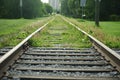 Rail tracks for High level streetcar in Edmonton