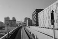 Rail tracks at Odaiba district in Tokyo, Japan Royalty Free Stock Photo