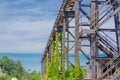 Rail trail, metal Royalty Free Stock Photo