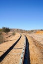 Rail-train infrastructure in countryside