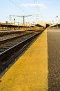 Rail traks at Bucharest North Train Station