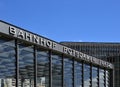 Rail Way Station at the Square Potsdamer Platz in Spring in the Neighborhood of Tiergarten, Berlin Royalty Free Stock Photo