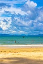 Railay Beach Thailand beautiful famous beach lagoon between limestone rocks