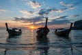 Sunset at Railay Beach West, Thailand Royalty Free Stock Photo