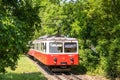 Railcar of Cog-wheel Railway line No. 60 in Budapest, Hungary Royalty Free Stock Photo