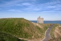 Railed path to Ballybunion beach and castle Royalty Free Stock Photo