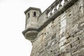 Railing of balcony of old castle Royalty Free Stock Photo