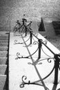 Railing on the steps in Frognerpark Oslo Royalty Free Stock Photo