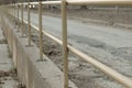 Railing on the street - Perspective view Royalty Free Stock Photo