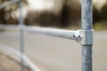 Railings of metal pipe Royalty Free Stock Photo