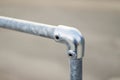 Railings of metal pipe Royalty Free Stock Photo