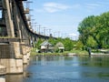 Railroad bridge Royalty Free Stock Photo