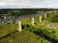 Railroad bridge of Lyduvenai, Lithuania. Longest bridge in Lithuania