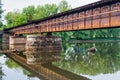 Railroad Bridge over Middle Island Creek Royalty Free Stock Photo