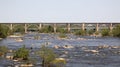 Railroad Bridge Over River Royalty Free Stock Photo