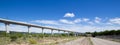 Railroad bridge for TGV in France Royalty Free Stock Photo