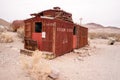 Railroad Caboose Rhyolite Ghost Town Nevada USA Death Valley Royalty Free Stock Photo