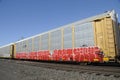 Railroad car with graffiti in Terrebonne, Oregon