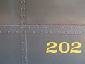 Railroad car number 202 Royalty Free Stock Photo